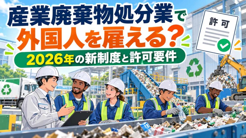 産廃処分業外国人雇用